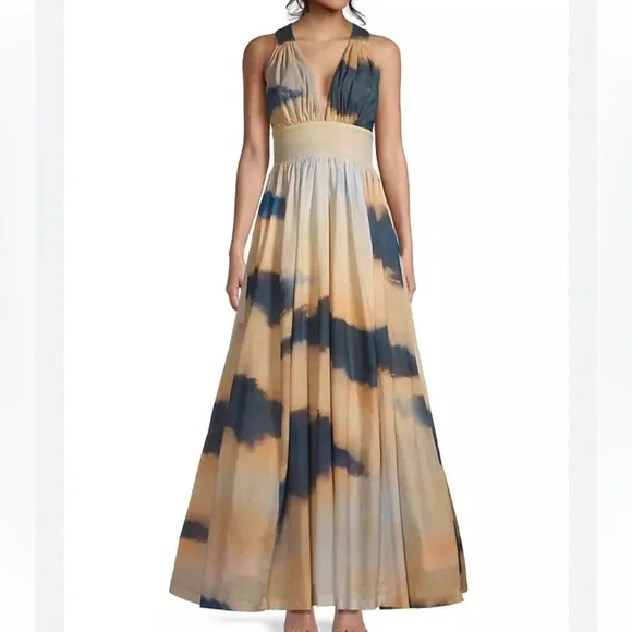black and nude maxi dress Black Nude Sequin Illusion High Slit Long Dress – Olvi's Lace